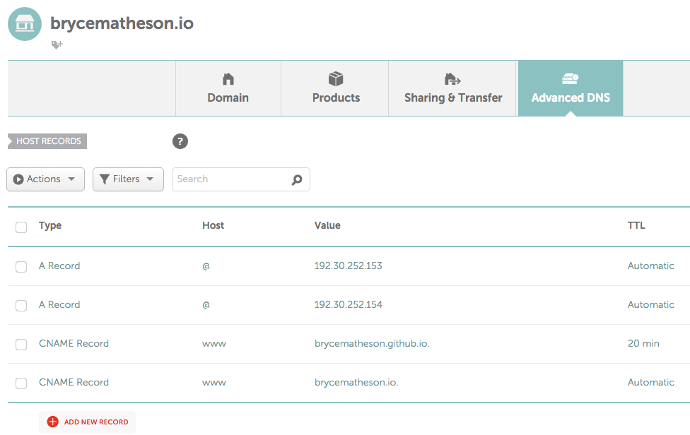 Custom Domain Name